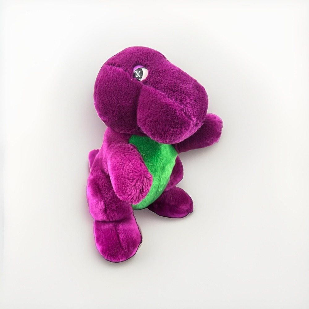 Dakin Original Barney 10" Stuffed Plush Lyons Group Backyard Gang 5 Spots